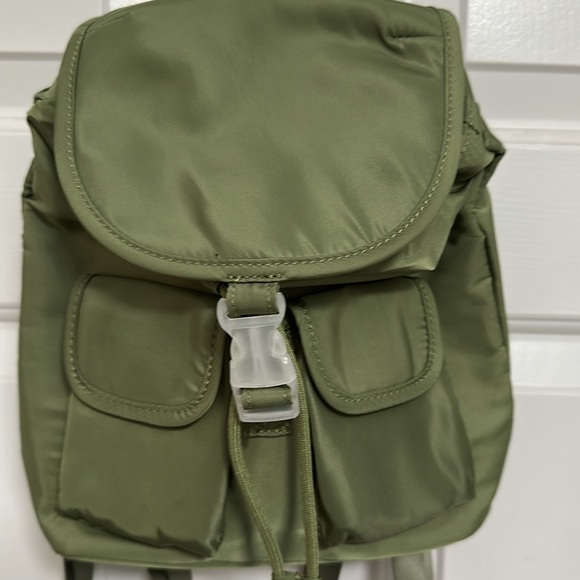 Green Nylon Mini Backpack - Picture 2 of 6